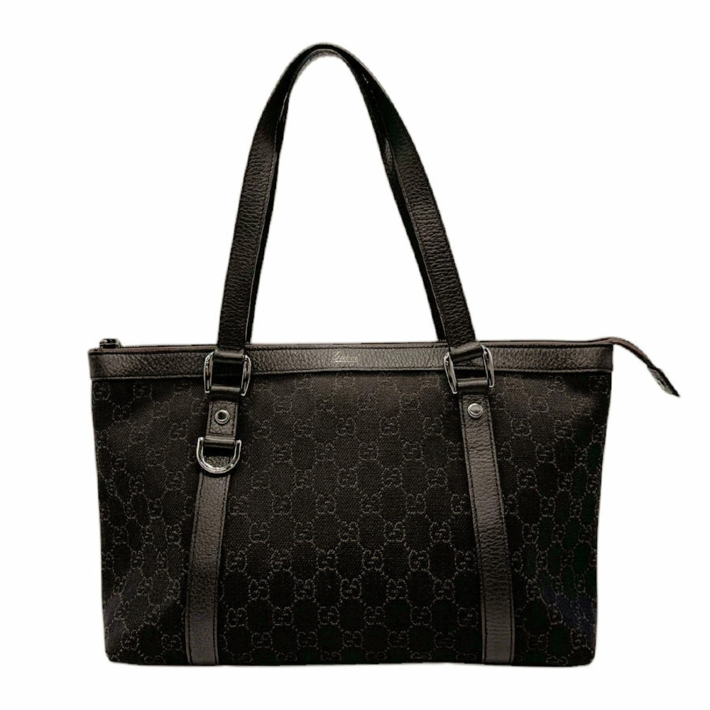 Gucci Handbag GG Canvas Leather Brown